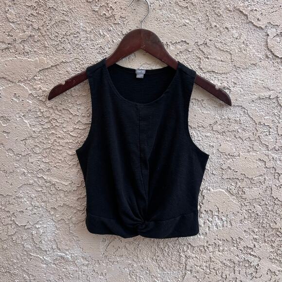 Aerie Knot Front Black Tank Size Small - Picture 1 of 3